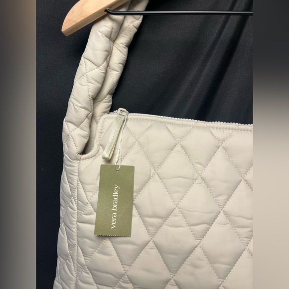 Vera Bradley Quilted Tifton Hobo Tote in Pumice Stone - Picture 6 of 12